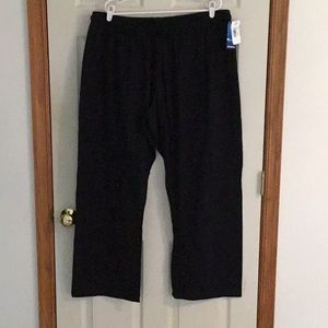 NWT women’s 3X, black, cotton jersey pants
